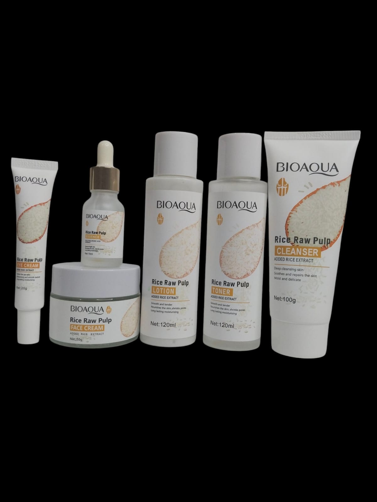 BİOAQUA PİRİNÇ HAM HAMURU GENÇLEŞTİRİCİ (Nemlendirici 6 Parçalı Takım)