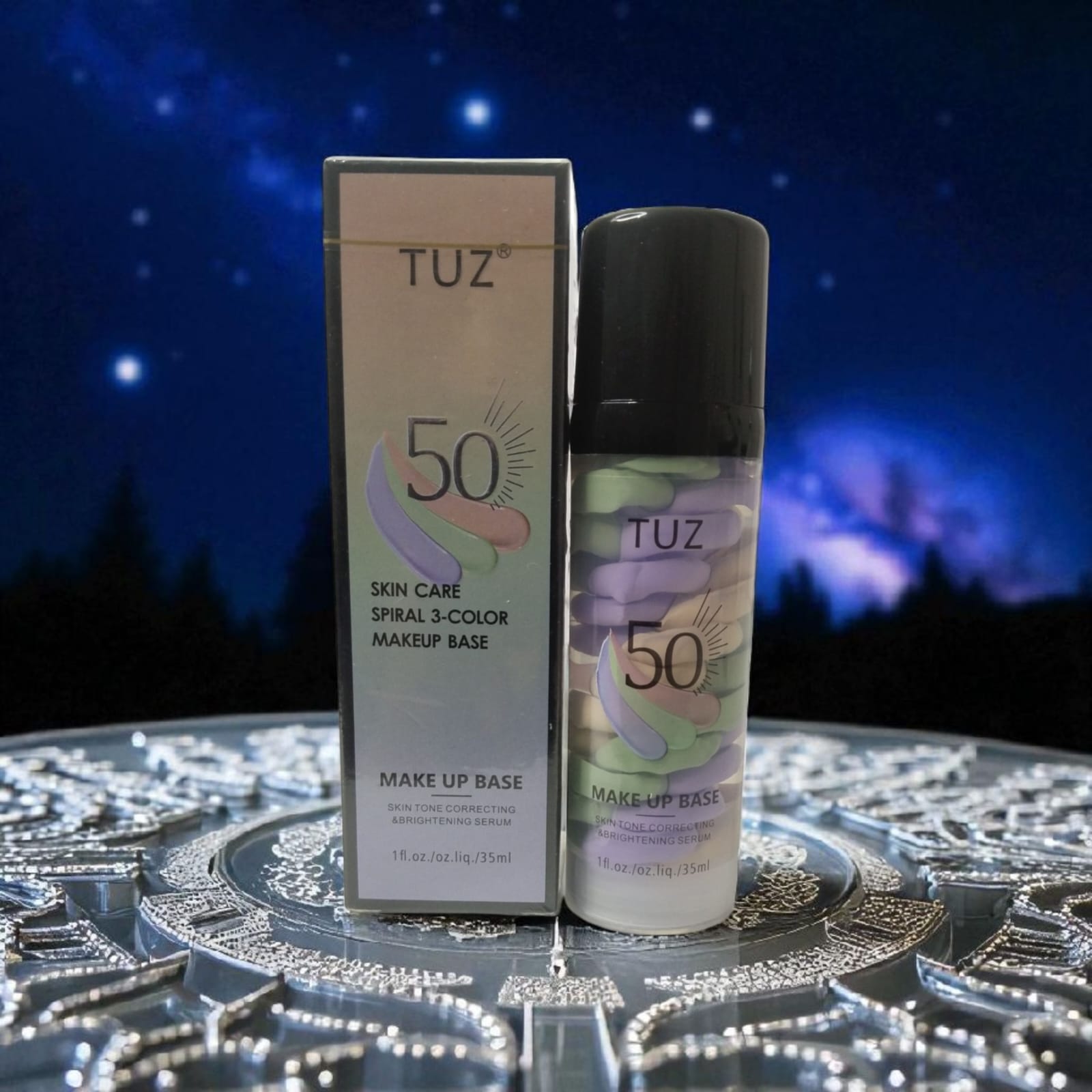 TUZ SPİRAL 3 RENKLİ MAKYAJ BAZI (Cilt tonu düzeltici aydınlatıcı serum 35 ml)