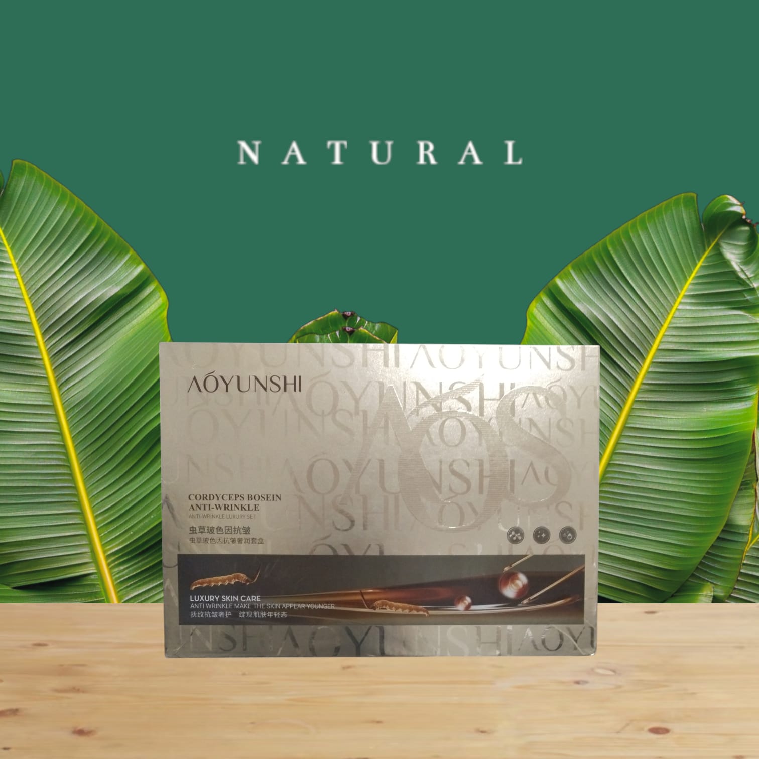 AOYUNSHI CORDYCEPS BOSEIN KIRIŞIKLIK KARŞITI LÜKS SET(kırışıklık karşıtı, cildin daha genç görünmesini sağlar)
